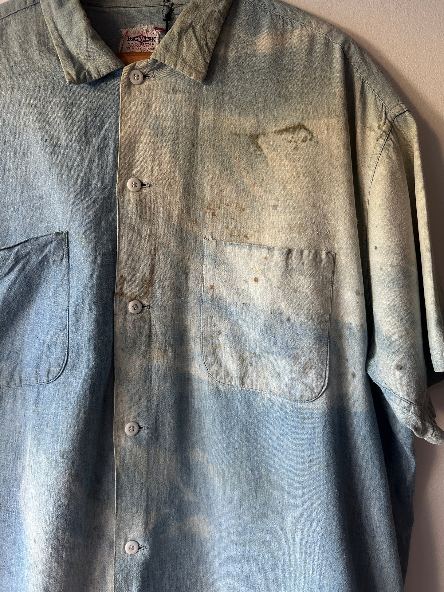 1940's Big Yank Sanforized Chambray Faded Shirt - back