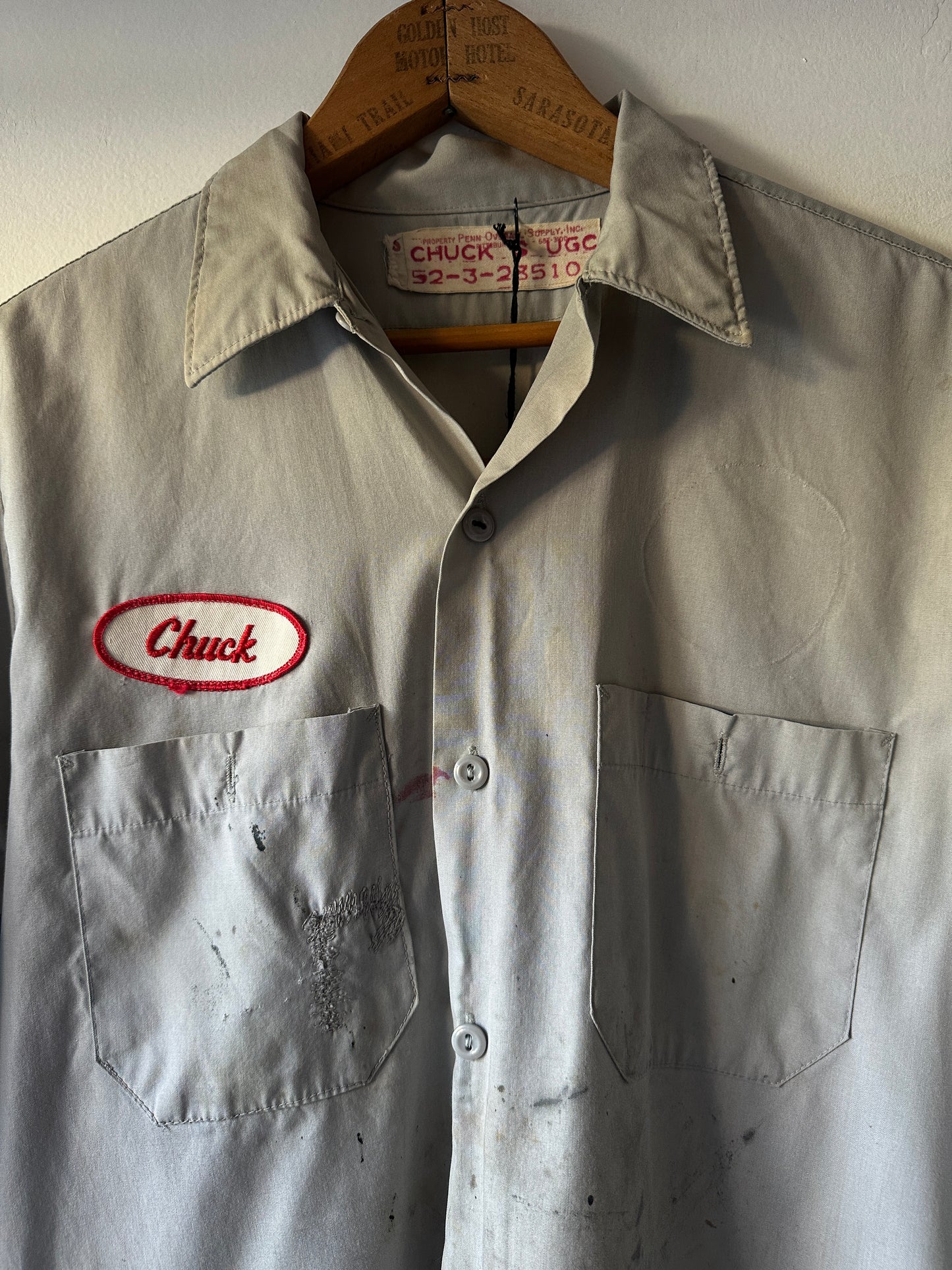 1950's Penn Overall Chuck Worker Shirt - back