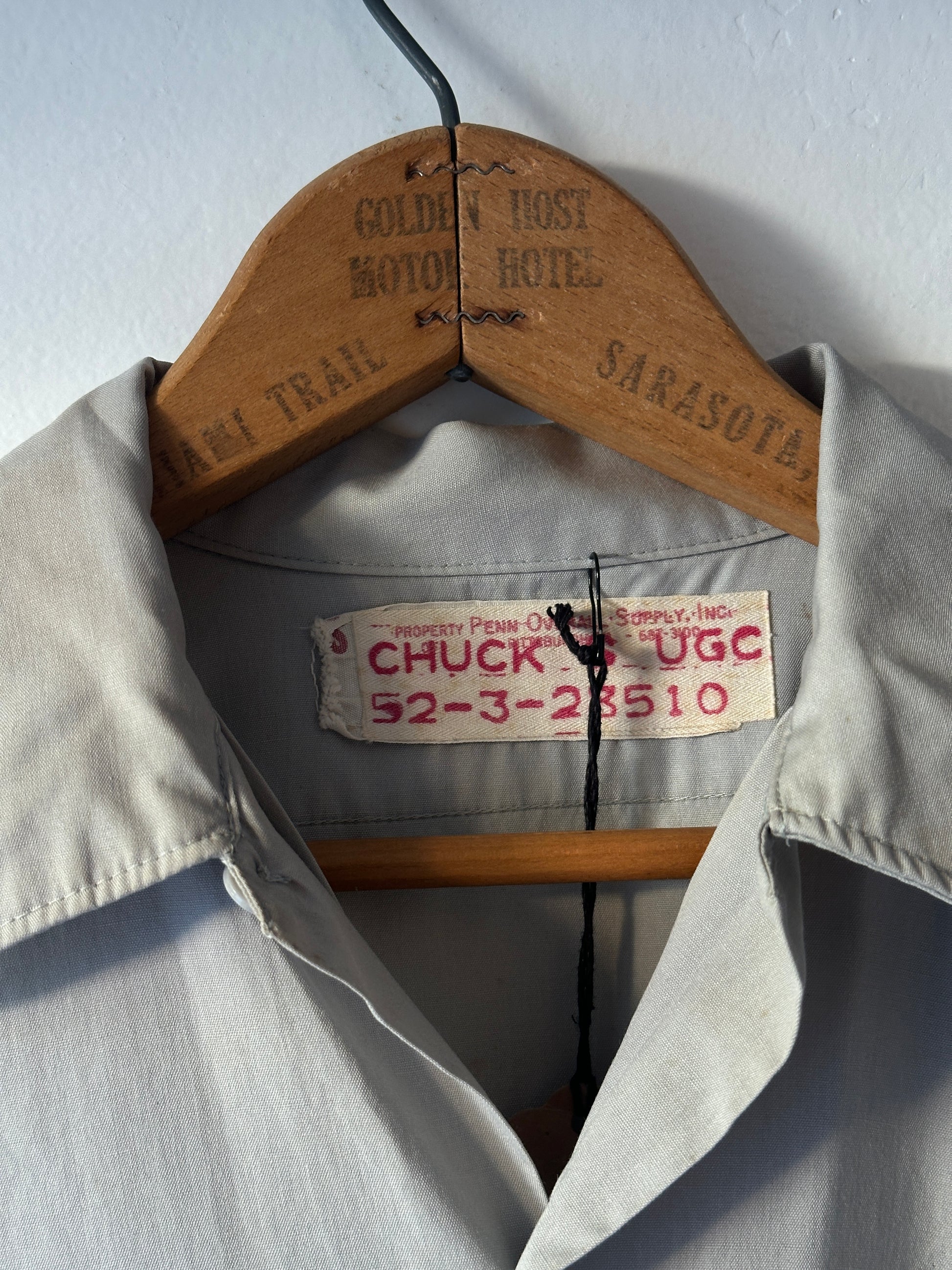 1950's Penn Overall Chuck Worker Shirt - detail